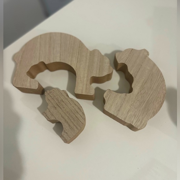 NWT Wooden three-piece bear puzzle - Picture 3 of 5